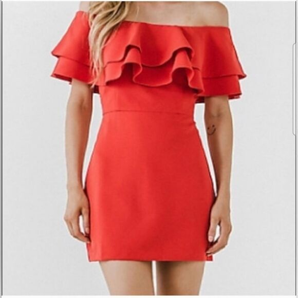 Nwt Endless Rose off the shoulder mini dress size XS - Picture 1 of 7